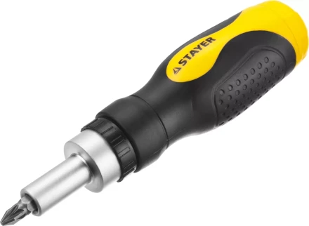 Набор STAYER "MASTER" "HERCULES": Отвертки, реверс отвертка, биты 35шт, адаптер для торц голов, торц голов 9шт, 46 предм 25084-H46 купить в Перми