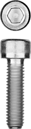 ЗУБР DIN 912, кл. пр. 8.8, М8 х 25 мм, цинк, 5 кг, винт с внутренним шестигранником, Профессионал (30318-08-025) купить в Перми