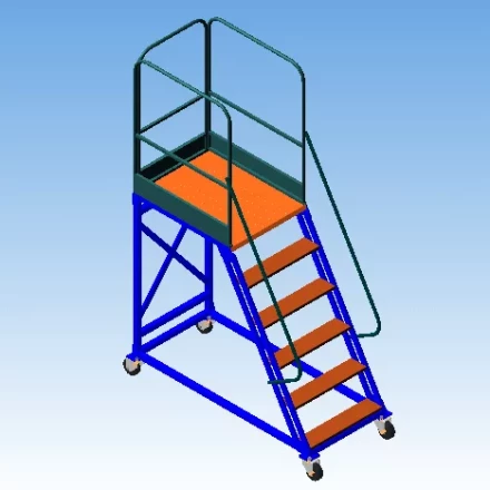 Лестница с площадкой УСЦ ЛСА-1300 купить в Перми