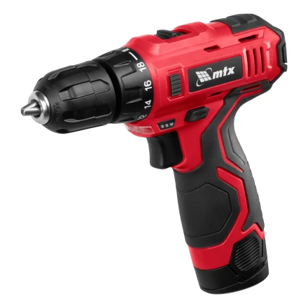Дрель-шуруповерт аккумуляторная MCDL-12-02P, Li-Ion, 12 В, 2 акк.// MTX 26181 купить в Перми