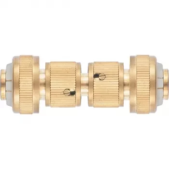 Набор для соединения шлангов 3/4 (переходник 2 соединит.аквастоп) латунный PALISAD 66211 купить в Перми