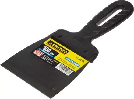 Шпатель STAYER &quot;PROFESSIONAL&quot;, нержавеющее полотно, с пластмассовой ручкой, 100мм 1008-10 купить в Перми