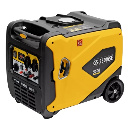 Генератор инверторный Denzel GS-5500iSE, 5,5 кВт, 230 В, закрытый корпус,электростартер купить в Перми