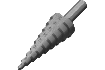 Сверло ступенчатое по металлу, Сибртех 723012, 4-6-8-10-12-14-16-18-20 мм, 4241 купить в Перми