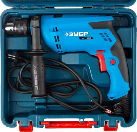 Дрель ударная + кейс ЗДУ-580 ЭРКМ2 серия ПРОФЕССИОНАЛ купить в Перми