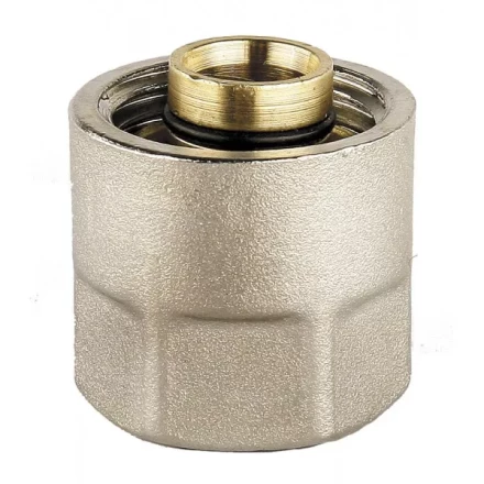 Соединитель GENERAL FITTINGS для металлопластиковых труб, евроконус, никелированная латунь, 1/2&quot; / 16 мм x 2,0 мм 51047-1/2-16 купить в Перми