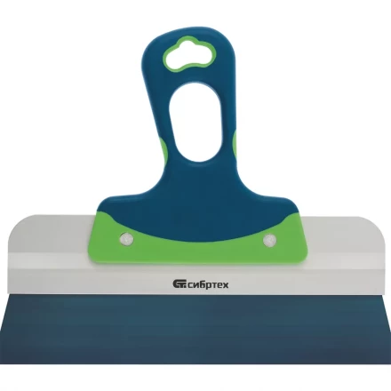 Шпатель фасадный, колоризованная пружинная сталь 65Г, 250 мм, 2-компонентная ручка  СИБРТЕХ 85553 купить в Перми