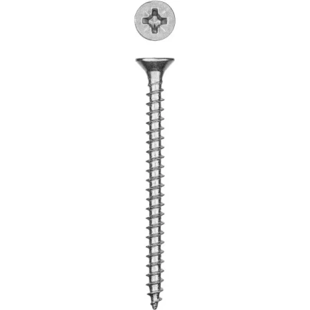 Саморезы СУ-Б универсальные, 40 x 4.5 мм, 3 500 шт, белый цинк, ЗУБР 300370-45-040 купить в Перми