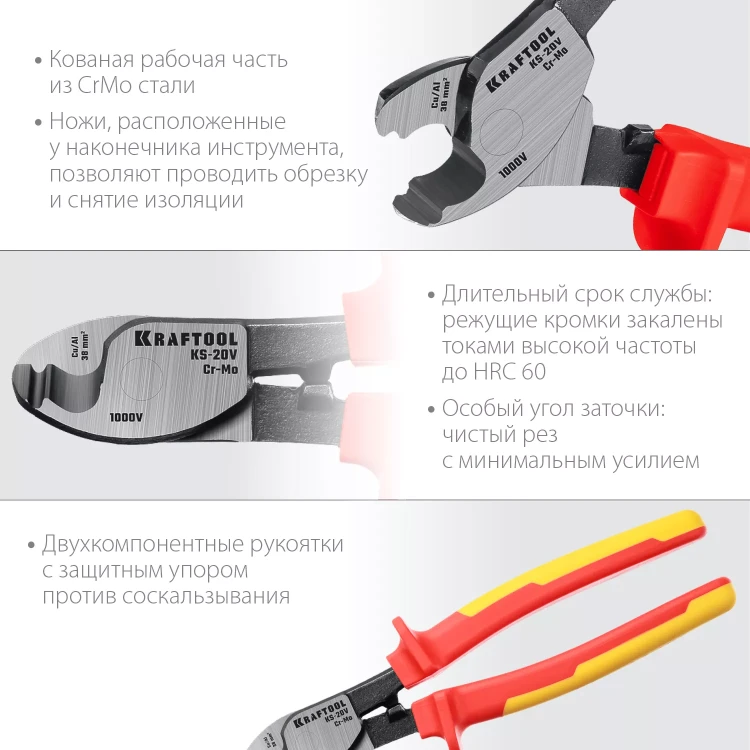 Кабелерез KS диэлектрический 1000 В 23333-20V купить в Перми