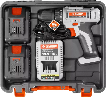 Дрель-шуруповерт 2 АКБ ДА-14.4-2-Ли КНМ1 серия МАСТЕР купить в Перми