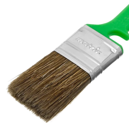 Кисть флейцевая для работ по дереву, 35х10 мм, смешанная щетина, пластиковая рукоятка// MTX 833729 купить в Перми