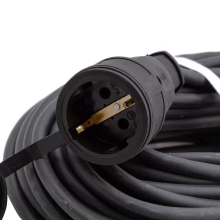 Удлинитель силовой 20 м, 16 А, тип УХз16, КГ 3 x 2.5 мм, 1 розетка, Россия Сибртех 95896 купить в Перми