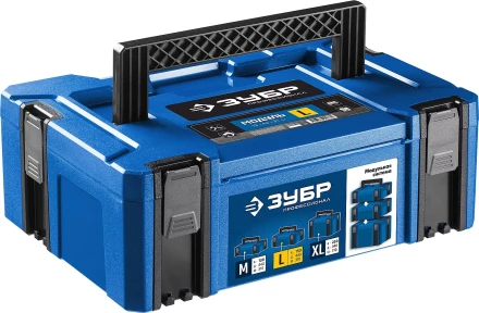 ЗУБР МОДУЛЬ-15, 440 х 310 х 150 мм, (17), размер L, пластиковый ящик для инструментов, Профессионал (38165-15) купить в Перми
