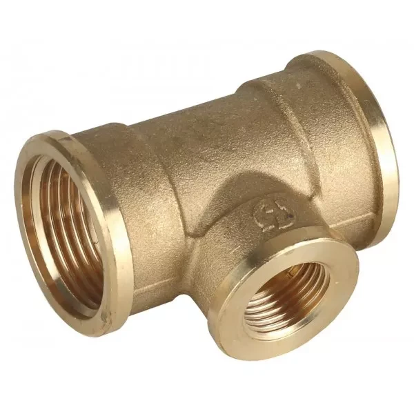 Тройник GENERAL FITTINGS переходной, латунь, г/г/г, 1"-1/2"-1" 51061-1-1/2-1 купить в Перми