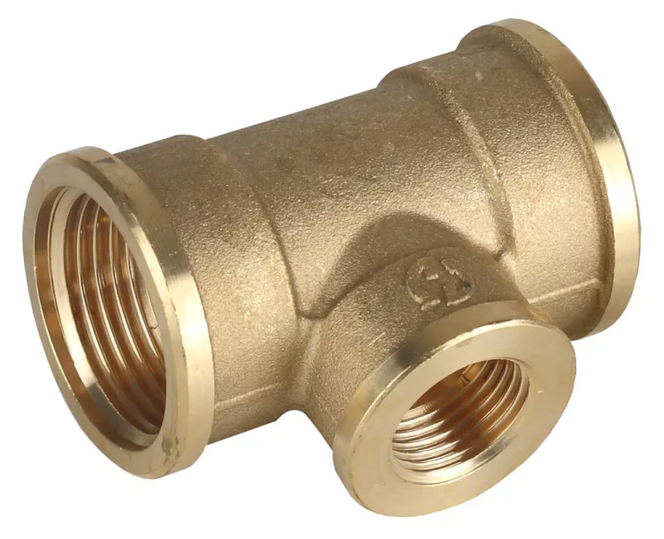 Тройник GENERAL FITTINGS переходной, латунь, г/г/г, 1"-1/2"-1" 51061-1-1/2-1 купить в Перми