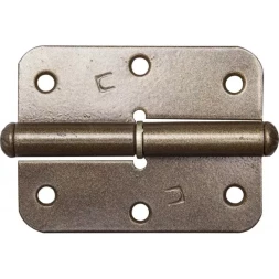 Петля накладная стальная "ПН-85", цвет бронзовый металлик, правая, 85мм 37645-85R