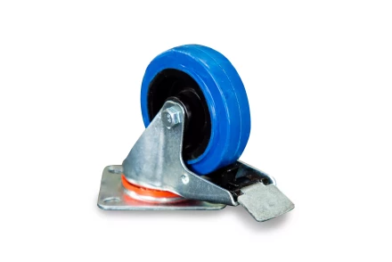 Колесо поворотное резина SRCLb 42 100 мм с тормозом (F) 1024395 купить в Перми