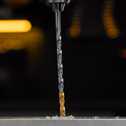 Сверло спиральное по металлу 4,2 х 119 мм, Р6М5, Golden Tip, удлиненное Denzel 718251 купить в Перми