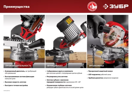 Станок заточной для пильных цепей СЦ-300 серия МАСТЕР купить в Перми