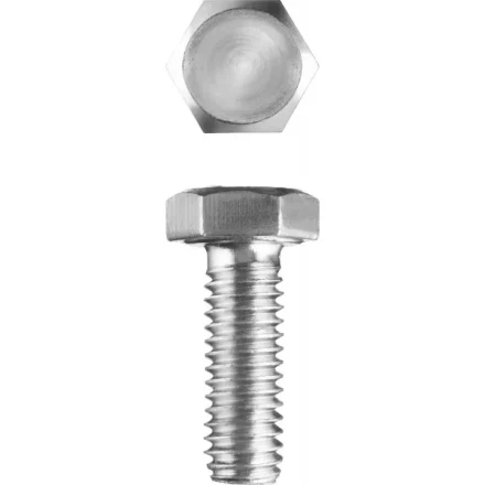 Болт ЗУБР &quot;МАСТЕР&quot; с шестигранной головкой, ГОСТ 7798-70, класс прочности 5.8, оцинкованный, M20x60мм, 5кг 303080-20-060 купить в Перми