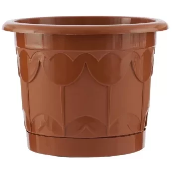 Горшок Тюльпан с поддоном терракотовый 2,9 л PALISAD 69242 купить в Перми
