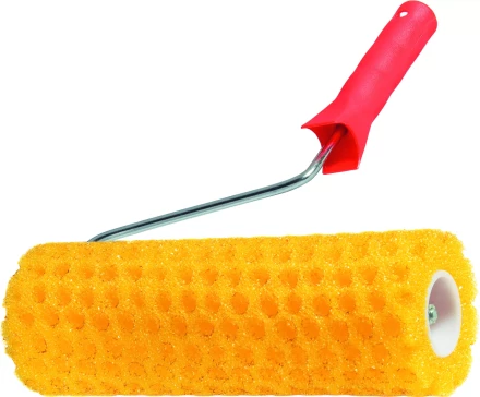 Валик &quot;СТРУКТУРНЫЙ&quot; поролоновый с ручкой &quot;горошек&quot; 230 мм D - 80 мм  MATRIX 80222 купить в Перми