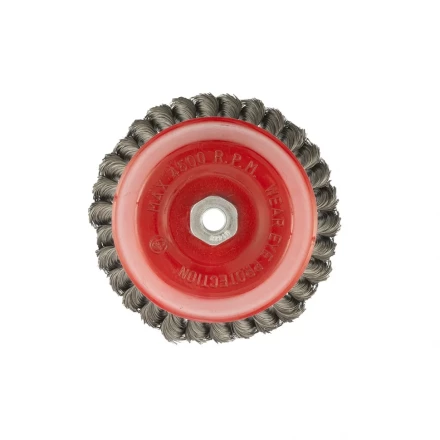 Щетка для УШМ 150 мм М14 &quot;чашка&quot; крученая проволока 0,35 мм MTX 74618 купить в Перми