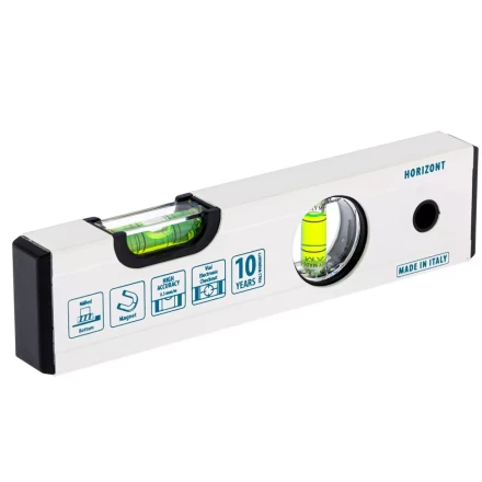 Уровень алюминиевый магнитный 200 мм фрезерованный 2 глазка Gross 33669 купить в Перми