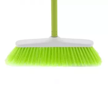 Щетка пластмасовая  для  пола 270 мм &quot;CLASSIC&quot; салат. щетина c черенком 120 см D22мм ELFE 93545 купить в Перми