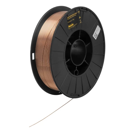 Омедненная проволока ER70S-6, диам. 0,8 мм, 5 кг, диам. катушки D200// Denzel 97541 купить в Перми