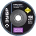 Круг шлифовальный ЗУБР &quot;ПРОФИ&quot; лепестковый торцевой, тип КЛТ 1, зерно-электрокорунд циркон, тип КЛТ 1, P60, 150х22,2мм 36596-150-60 купить в Перми