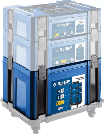 ЗУБР МОДУЛЬ-25, 440 х 310 х 250 мм, (17), размер XL, пластиковый ящик для инструментов, Профессионал (38165-25) купить в Перми