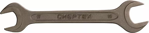 Ключ рожковый,17 х 19 мм CrV фосфатированный ГОСТ 2839 СИБРТЕХ 14328 купить в Перми