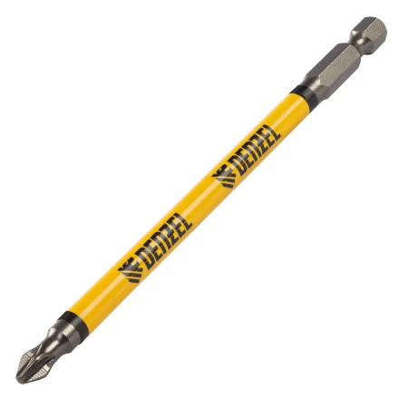 Бита PH2х127, сталь S2, цилиндр., 5шт. Е 6,3 Denzel 11646 купить в Перми