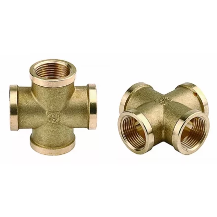 Крестовина GENERAL FITTINGS латунь, г/г/г/г, 3/4&quot; 51049-3/4 купить в Перми