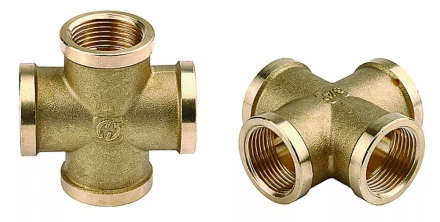 Крестовина GENERAL FITTINGS латунь, г/г/г/г, 3/4&quot; 51049-3/4 купить в Перми
