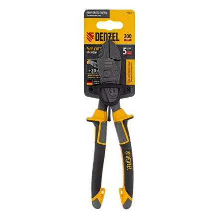 Бокорезы 200 мм Denzel 17784, усиленные, трехкомпонентные рукоятки купить в Перми