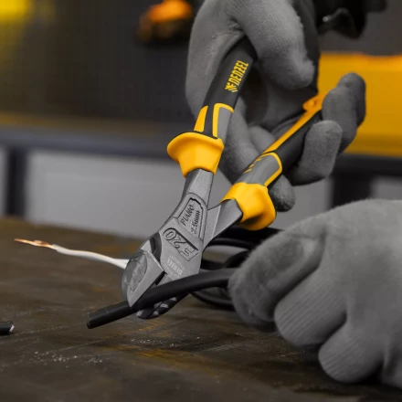 Бокорезы 200 мм Denzel 17784, усиленные, трехкомпонентные рукоятки купить в Перми