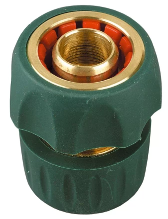 Соединитель RACO &quot;Profi-Plus&quot; (шланг-насадка), латунный с покрытием TPR, с автостопом, 3/4&quot; 4244-55106B купить в Перми