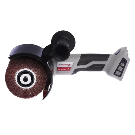 Щеточная шлифовальная машина с бесщеточным (вентильным) двигателем ИНТЕРСКОЛ ШМ-110/18ВЭ аккумуляторная Li-ion АПИ (картон, без аккум. и ЗУ) купить в Перми