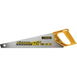 Ножовка STAYER "PROFI" "CHAMPION", сверхбыстрый рез, прямой зуб, импульсная закалка, пластиковая ручка, 7 TPI, 450мм 15133-45_z01