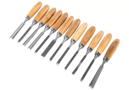 Набор стамесок STURM и резцов 12 шт, деревянная рукоятка купить в Перми