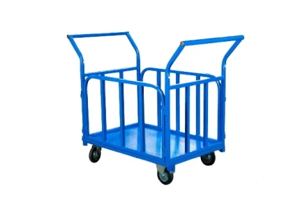 Тележка платформенная TOR ТП-Б (700х1200) с бортами и двумя ручками (колеса 160 мм) 1046339 купить в Перми