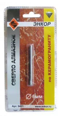 Сверло алмазное по керамограниту ф 6 мм 9421 купить в Перми