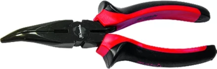 Длинногубцы Black Nickel 160 мм изогнутые двухкомпонентные рукоятки MATRIX 17458 купить в Перми