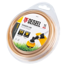Леска для триммера армированная алюминием круглая, 3,0мм х 15м, блистер ALUFLEX Denzel 96832