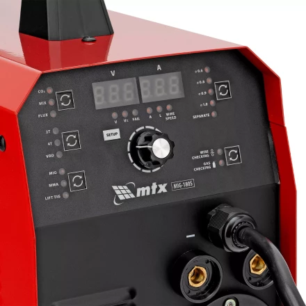 Аппарат инвертор. полуавтомат. cварки MTX MIG-180S 94302, 180A, ПВ 60%, катушка 5 кг купить в Перми