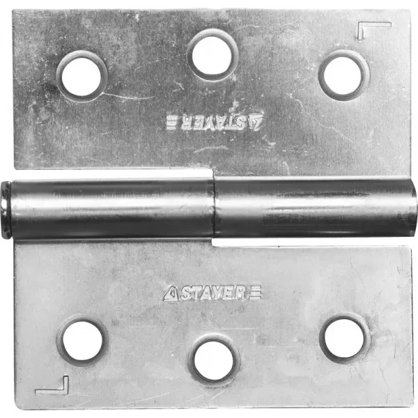 Петля дверная STAYER "MASTER" разъемная, цвет белый цинк, левая, 75мм 37613-75-1L купить в Перми
