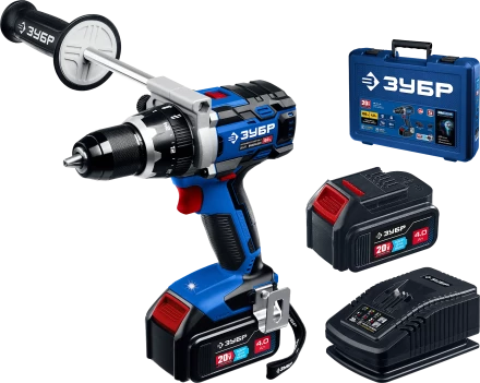 Бесщеточная дрель-шуруповерт, 2 АКБ T7 (4 Ач), в кейсе DB-211-42 серия «ПРОФЕССИОНАЛ» купить в Перми