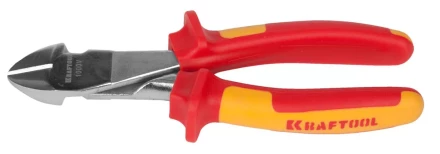 Бокорезы &quot;ELECTRO-KRAFT&quot; усиленные, Cr-Mo сталь, двухкомпонентная маслобензостойкая рукоятка, хромированное покрытие, 180мм, KRAFTOOL 2202-6-18 2202-6-18_z01 купить в Перми